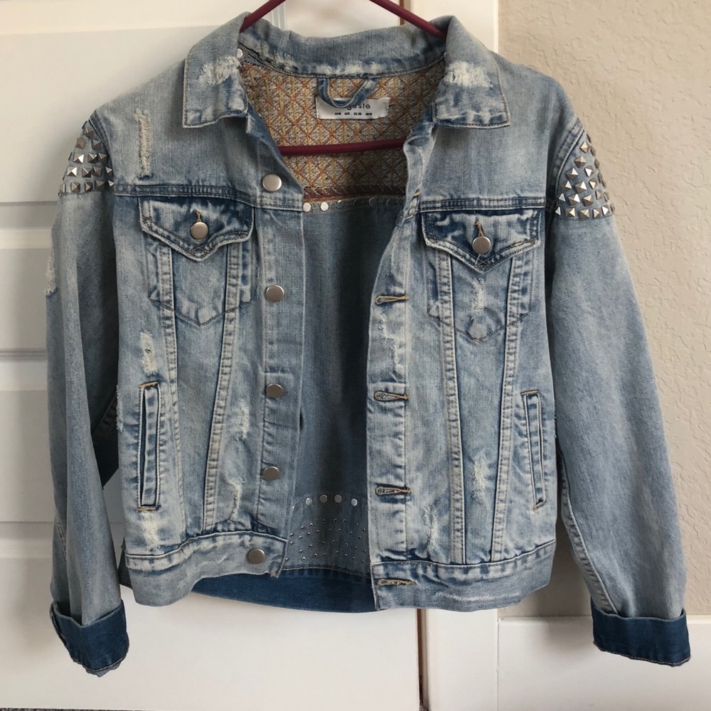 Auguste studded denim jacket